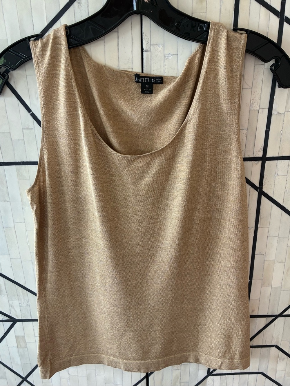Lafayette 148 gold tank Size S/M